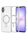 Mey İthalat®  Samsung Galaxy A07 4G Kross Magneticsafe Kapak - Gümüş
