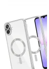 Mey İthalat®  Samsung Galaxy A07 4G Kross Magneticsafe Kapak - Gümüş