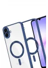 Mey İthalat®  Samsung Galaxy A07 4G Kross Magneticsafe Kapak - Lacivert