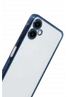 Mey İthalat®  Samsung Galaxy A07 4G  Lensli Silikon - Lacivert