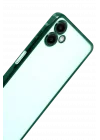 Mey İthalat®  Samsung Galaxy A07 4G  Lensli Silikon - Yeşil