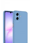 Mey İthalat®  Samsung Galaxy A07 4G Nano içi Kadife Silikon - Mavi