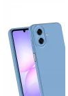 Mey İthalat®  Samsung Galaxy A07 4G Nano içi Kadife Silikon - Mavi