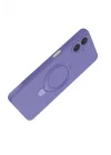 Mey İthalat®  Samsung Galaxy A07 4G Regal Magsafe Standlı Kapak - Lila