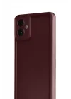 Mey İthalat®  Samsung Galaxy A07 4G Viera Silikon - Bordo