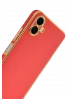 Mey İthalat®  Samsung Galaxy A07 4G Volet Silikon - Kırmızı