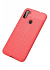 Mey İthalat®  Samsung Galaxy A11 Kılıf Auto Focus Kapak - Kırmızı