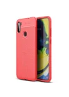 Mey İthalat®  Samsung Galaxy A11 Kılıf Auto Focus Kapak - Kırmızı