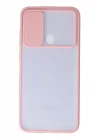 Mey İthalat®  Samsung Galaxy A11 Kılıf Palm Buzlu Kamera Sürgülü Silikon - Pembe