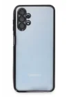 Mey İthalat®  Samsung Galaxy A13 4G Kılıf  Lensli Silikon - Siyah