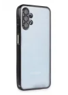 Mey İthalat®  Samsung Galaxy A13 4G Kılıf  Lensli Silikon - Siyah