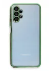 Mey İthalat®  Samsung Galaxy A13 4G Kılıf  Lensli Silikon - Yeşil
