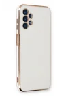 Mey İthalat®  Samsung Galaxy A13 4G Kılıf Volet Silikon - Beyaz