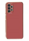 Mey İthalat®  Samsung Galaxy A13 4G Kılıf Volet Silikon - Kırmızı