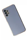 Mey İthalat®  Samsung Galaxy A13 4G Kılıf Volet Silikon - Mavi
