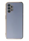 Mey İthalat®  Samsung Galaxy A13 4G Kılıf Volet Silikon - Mavi