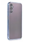 Mey İthalat®  Samsung Galaxy A14 4G Kılıf  Lensli Silikon - Açık Mavi