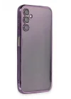 Mey İthalat®  Samsung Galaxy A14 4G Kılıf  Lensli Silikon - Mor