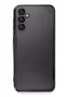Mey İthalat®  Samsung Galaxy A14 4G Kılıf  Lensli Silikon - Siyah