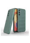 Mey İthalat®  Samsung Galaxy A14 4G Kılıf Optimum Silikon - Koyu Yeşil