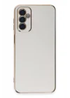 Mey İthalat®  Samsung Galaxy A14 4G Kılıf Volet Silikon - Beyaz