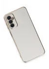 Mey İthalat®  Samsung Galaxy A14 4G Kılıf Volet Silikon - Beyaz