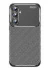 Mey İthalat®  Samsung Galaxy A15 4G Kılıf Auto Focus Karbon Kapak - Siyah
