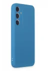 Mey İthalat®  Samsung Galaxy A15 4G Kılıf First Silikon - Mavi