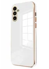Mey İthalat®  Samsung Galaxy A15 4G Kılıf Volet Silikon - Beyaz