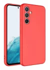 Mey İthalat®  Samsung Galaxy A16 5G Kılıf First Silikon - Kırmızı