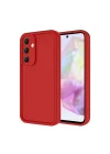 Mey İthalat®  Samsung Galaxy A16 5G Kılıf Viera Silikon - Kırmızı