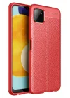 Mey İthalat®  Samsung Galaxy A22 Kılıf Auto Focus Kapak - Kırmızı