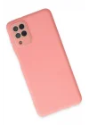 Mey İthalat®  Samsung Galaxy A22 Kılıf Lansman Glass Kapak - Pembe