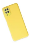 Mey İthalat®  Samsung Galaxy A22 Kılıf Lansman Glass Kapak - Sarı