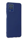 Mey İthalat®  Samsung Galaxy A22 Kılıf Lansman Glass Kapak - Sky Blue