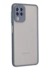 Mey İthalat®  Samsung Galaxy A22 Kılıf Montreal Silikon Kapak - Gri