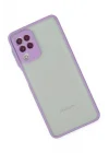 Mey İthalat®  Samsung Galaxy A22 Kılıf Montreal Silikon Kapak - Mor