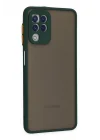 Mey İthalat®  Samsung Galaxy A22 Kılıf Montreal Silikon Kapak - Yeşil