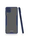 Mey İthalat®  Samsung Galaxy A22 Kılıf Platin Silikon - Lacivert