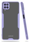 Mey İthalat®  Samsung Galaxy A22 Kılıf Platin Silikon - Lila