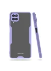 Mey İthalat®  Samsung Galaxy A22 Kılıf Platin Silikon - Lila