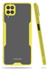 Mey İthalat®  Samsung Galaxy A22 Kılıf Platin Silikon - Sarı