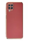 Mey İthalat®  Samsung Galaxy A22 Kılıf Volet Silikon - Kırmızı