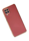 Mey İthalat®  Samsung Galaxy A22 Kılıf Volet Silikon - Kırmızı