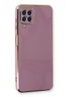 Mey İthalat®  Samsung Galaxy A22 Kılıf Volet Silikon - Mor