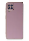 Mey İthalat®  Samsung Galaxy A22 Kılıf Volet Silikon - Mor