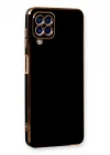 Mey İthalat®  Samsung Galaxy A22 Kılıf Volet Silikon - Siyah