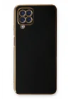 Mey İthalat®  Samsung Galaxy A22 Kılıf Volet Silikon - Siyah
