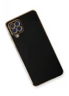 Mey İthalat®  Samsung Galaxy A22 Kılıf Volet Silikon - Siyah