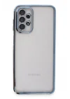 Mey İthalat®  Samsung Galaxy A23 4G Kılıf  Lensli Silikon - Açık Mavi